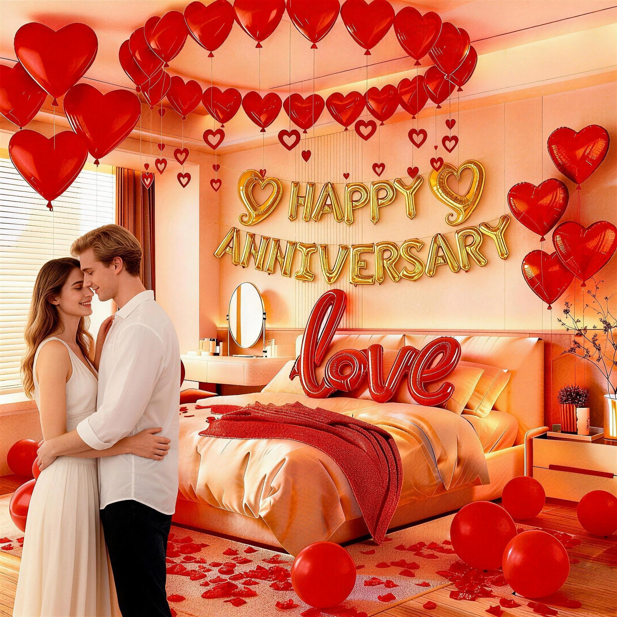 Vurxanqo foil love balloon 32-inch serves as a striking centerpiece