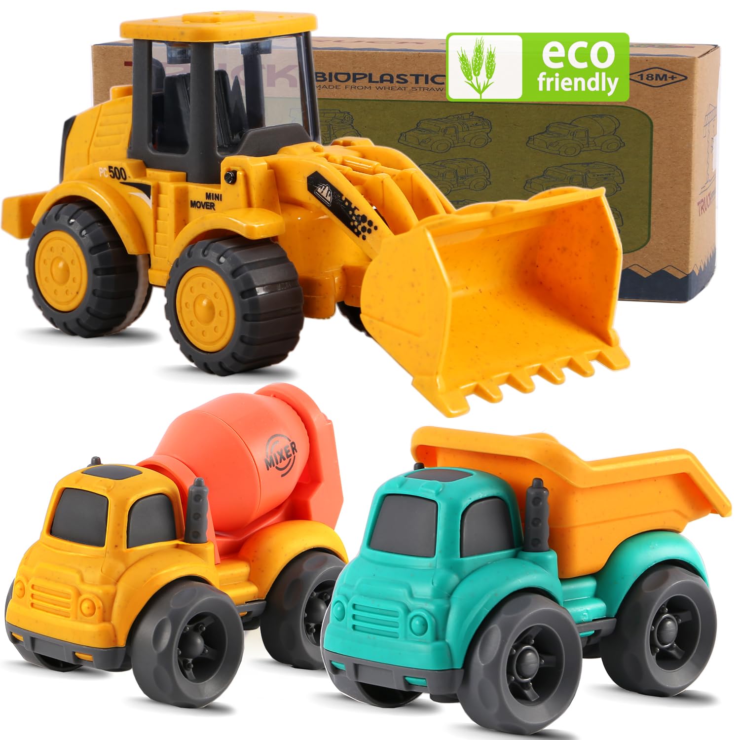 vusum dump truck toy for toddlers promotes imaginative play and fine motor skills.