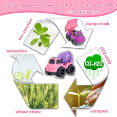 vusum wheat-straw construction toys BPA-free and safe for kids