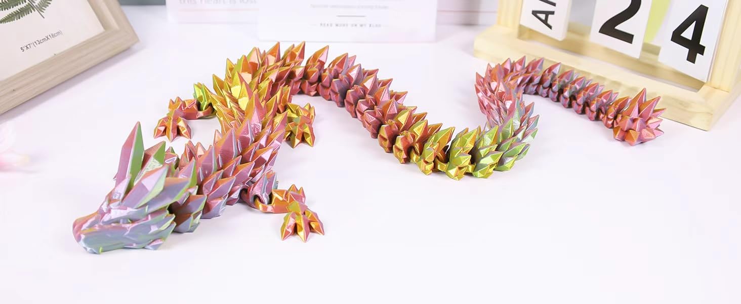 VUTIKPIX eco-friendly PLA dragon, safe material for gifts and decor.