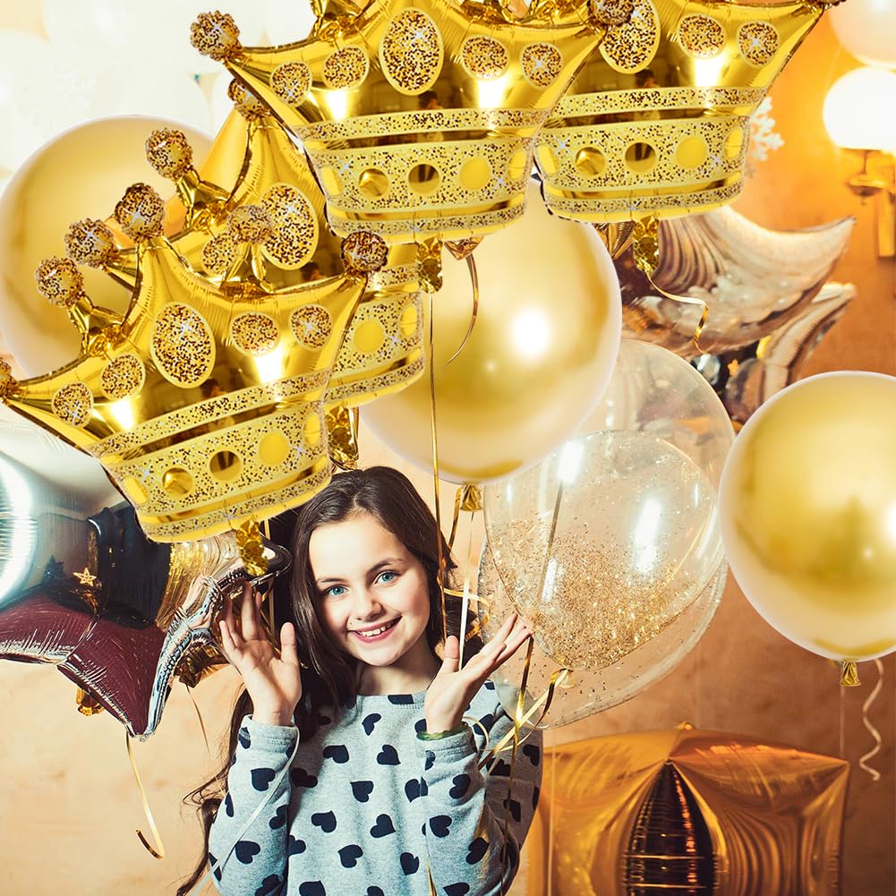 Vuzvuv crown balloons attached to doors or windows for striking entryways