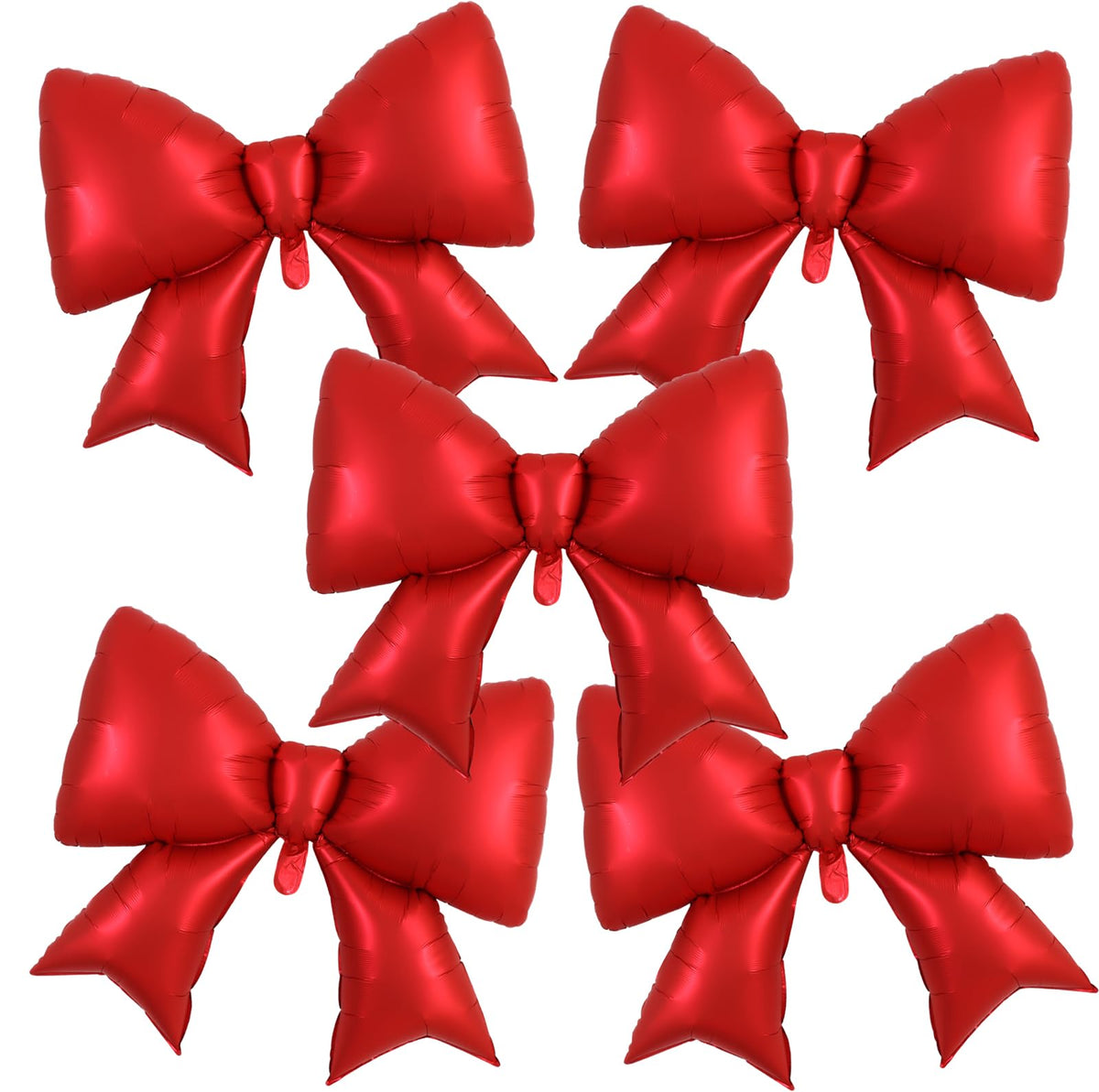 Vuzvuv giant red bow balloon 5-pack ready for bold party decor