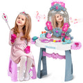 VViN Kids Vanity Set princess table with crown and lights for imaginative play.