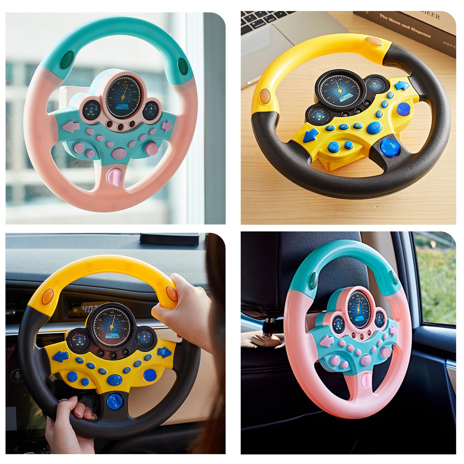 VVistch steering wheel volume control for quiet play in car or home