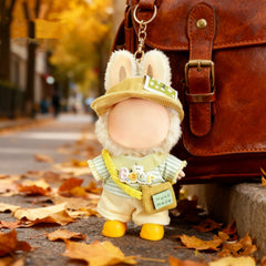 VVQUI 17cm doll backpack yellow adds practical, cute accessory.