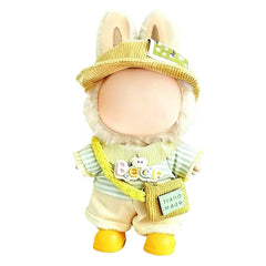 VVQUI 17cm doll clothes 6-piece yellow set for versatile dress-up.
