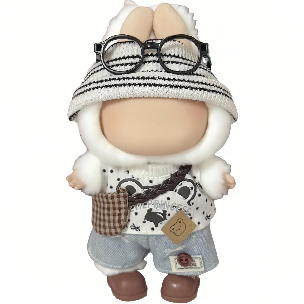 VVQUI 17cm doll clothes laid out, complete 6-piece set for easy styling.