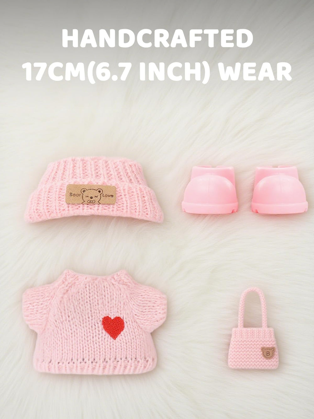 VVQUI 17cm doll backpack keeps tiny accessories organized