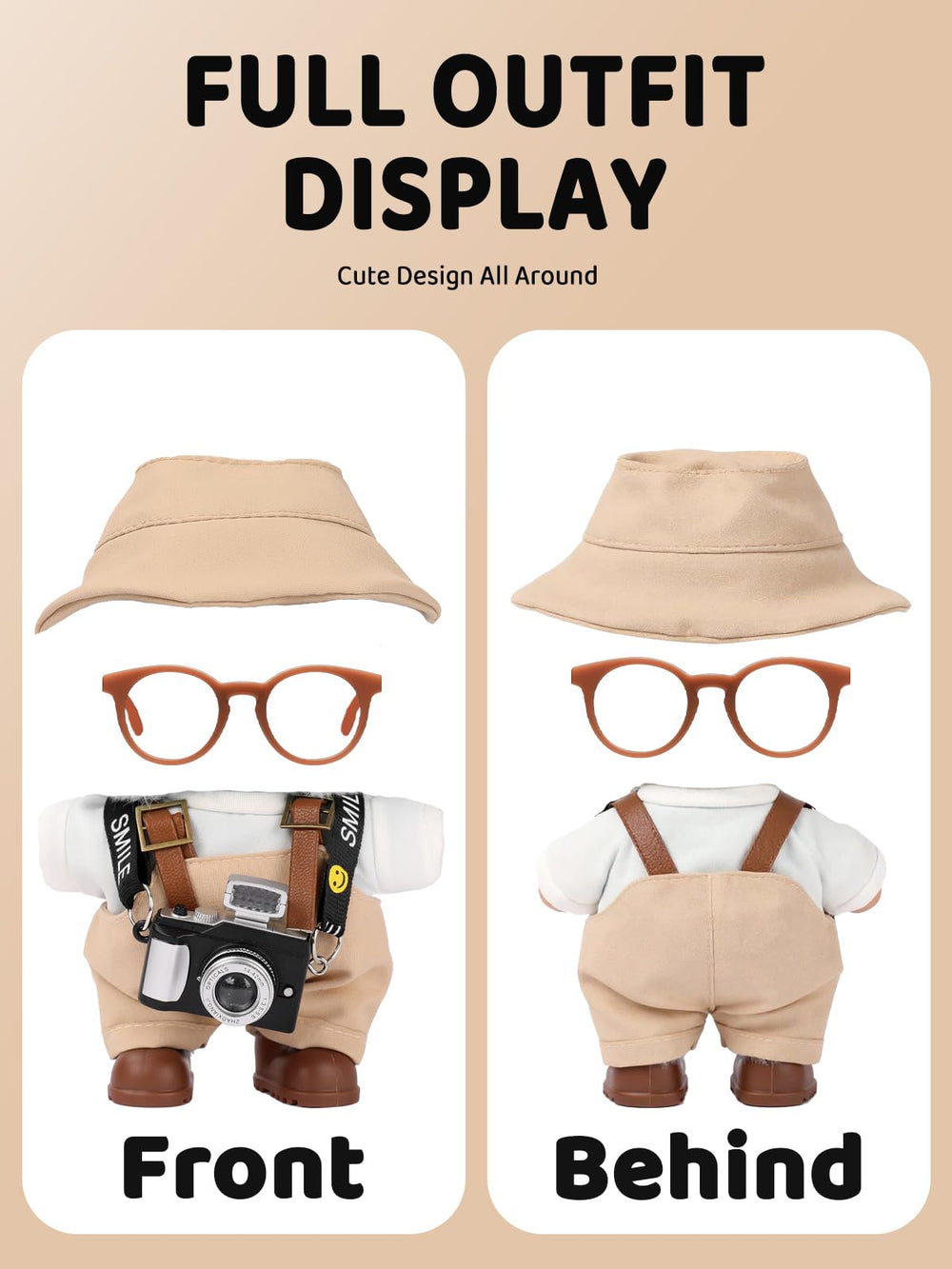 VVQUI 17cm doll glasses bring playful character and quick storytelling opportunities in photos.