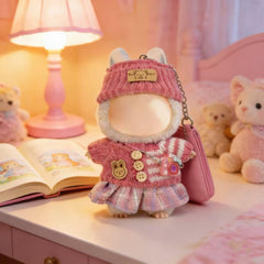 VVQUI 17cm doll clothes pink packaging – attractive gifting presentation.