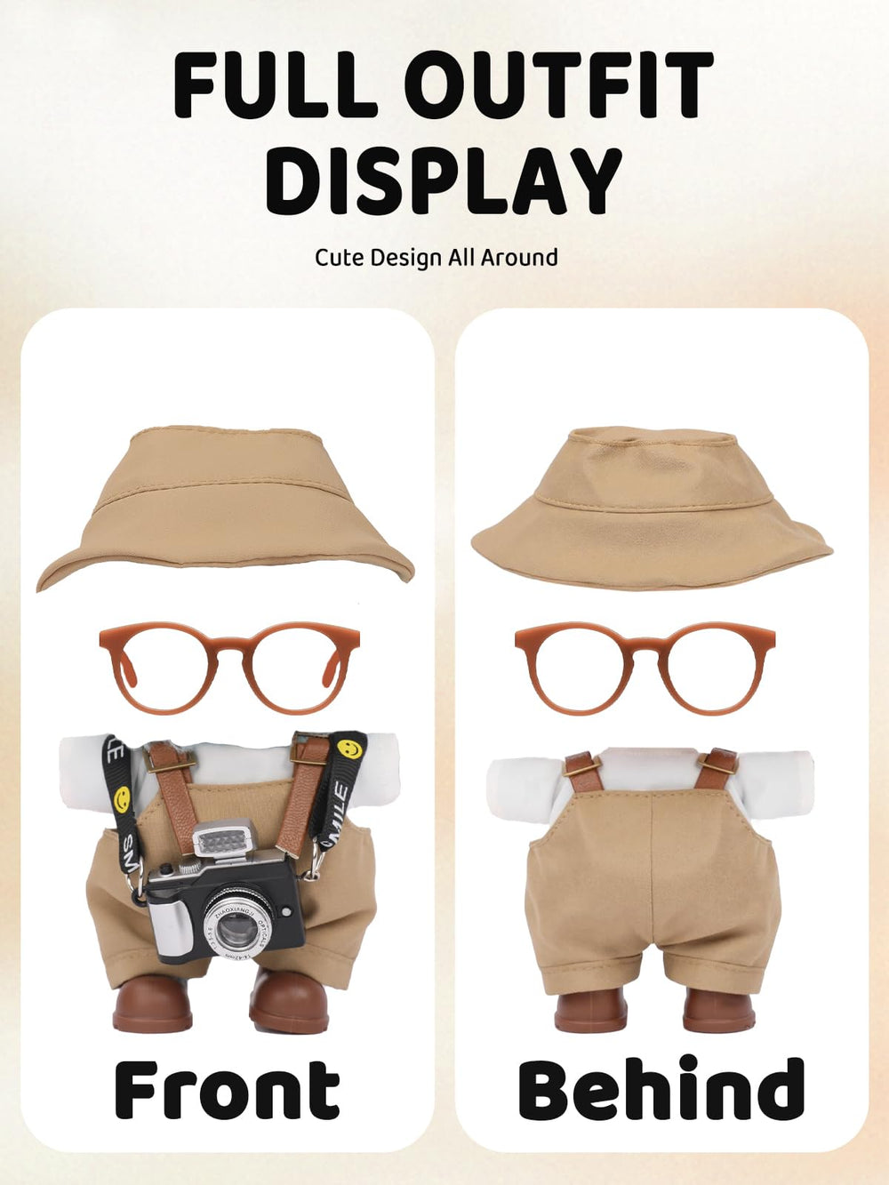 VVQUI 17cm doll clothes set glasses – cute eyewear to complete outfits