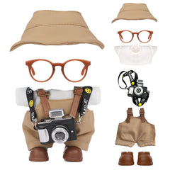VVQUI 17cm doll clothes set hat – chic dress-up accessory for imaginative play