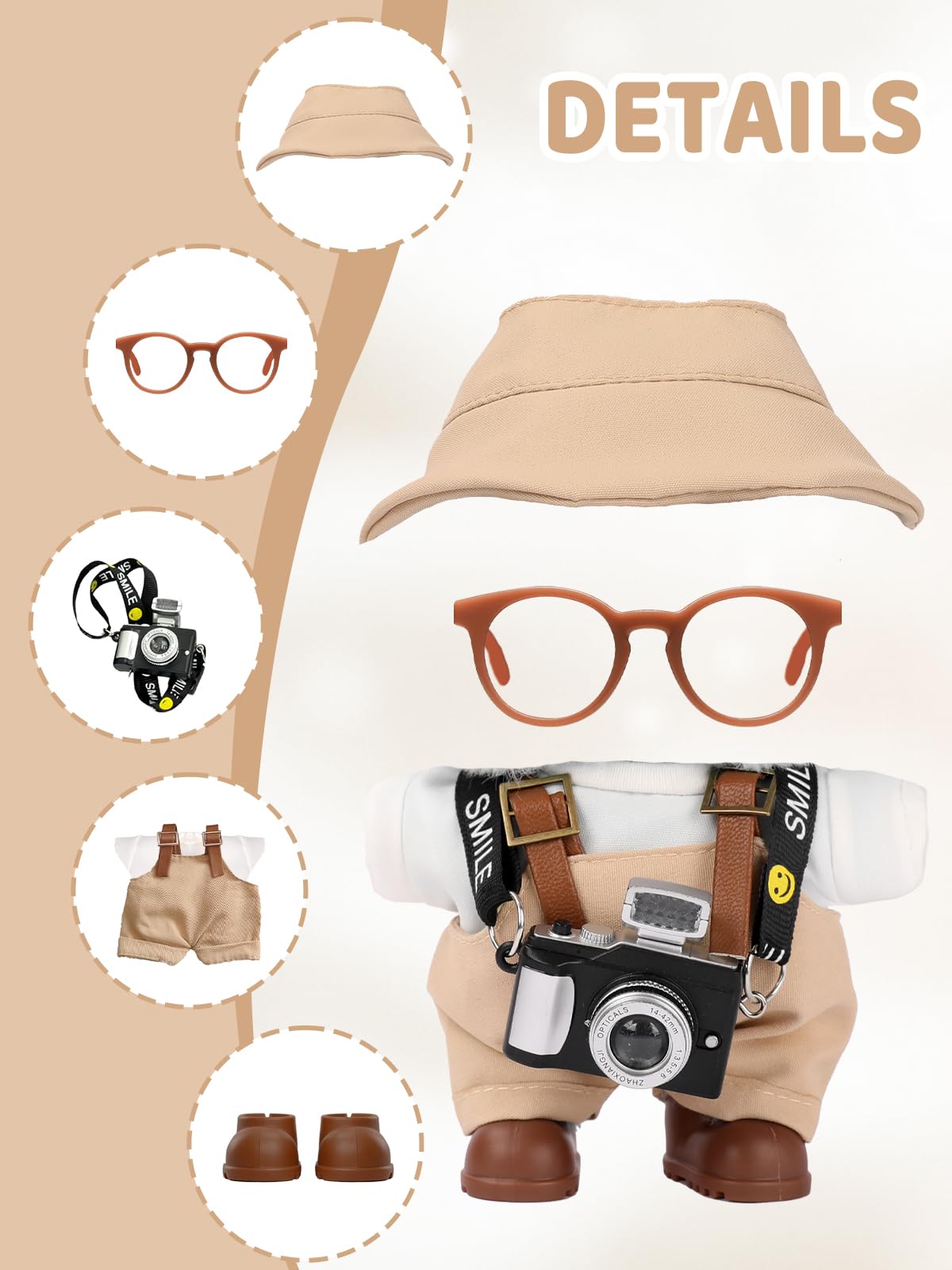 VVQUI 17cm doll shirt provides versatile layering for daily and themed looks.