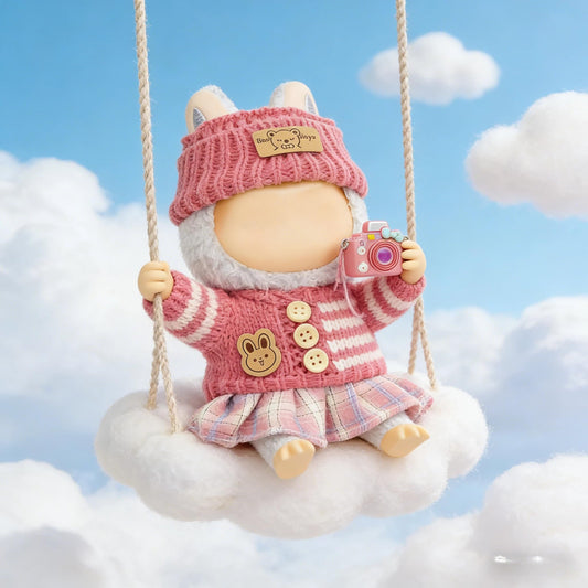VVQUI 17cm doll sweater – soft texture for cozy layering during pretend play.