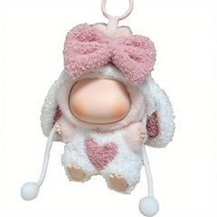 VVQUI 17cm rabbit-one-piece-suit for dolls, perfect for quick styling and playtime.