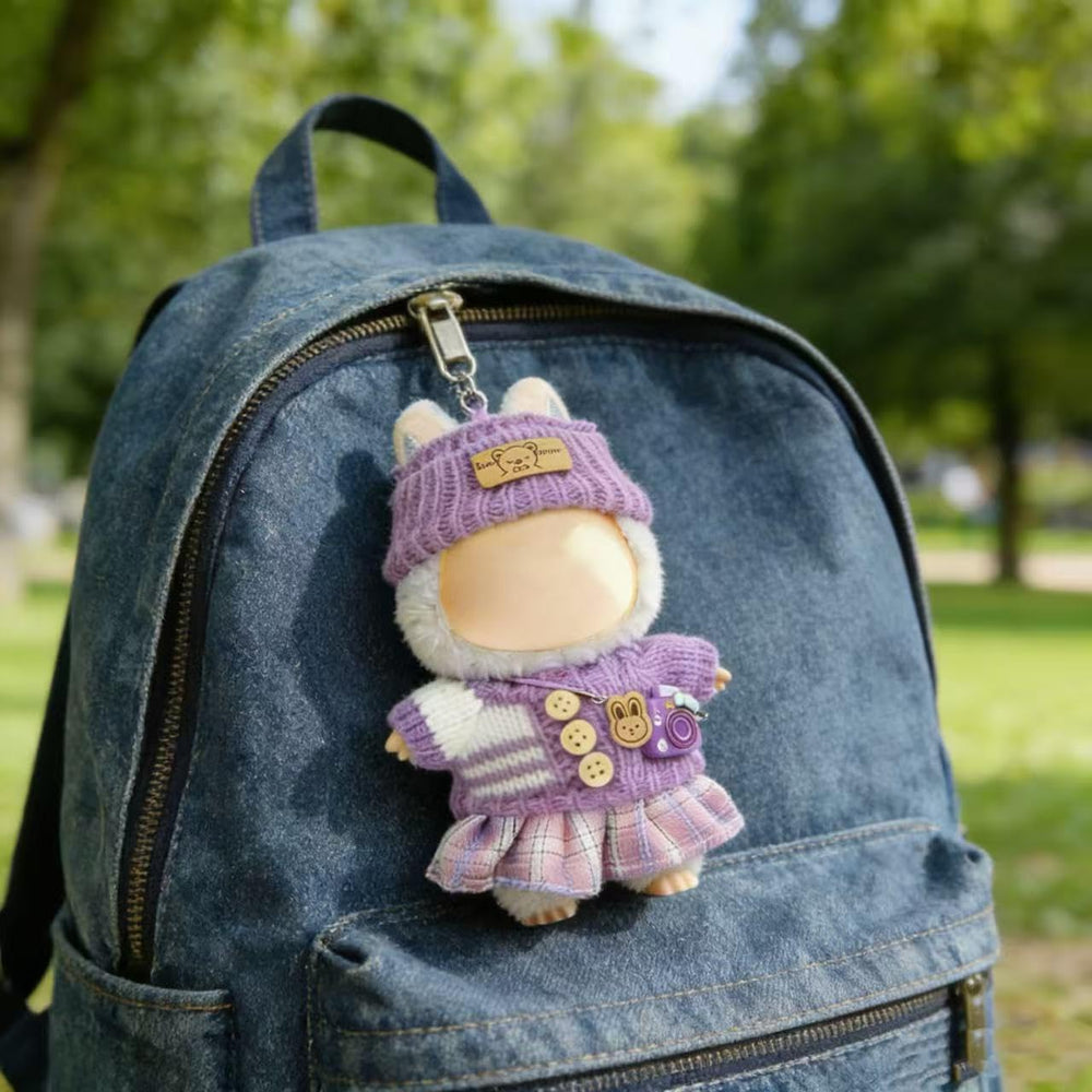 VVQUI 17cm doll skirt purple, versatile fashion piece for daily wear.