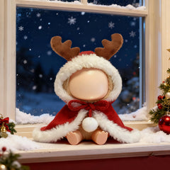 VVQUI Christmas cloak set, packaged view, ready to gift for doll lovers.