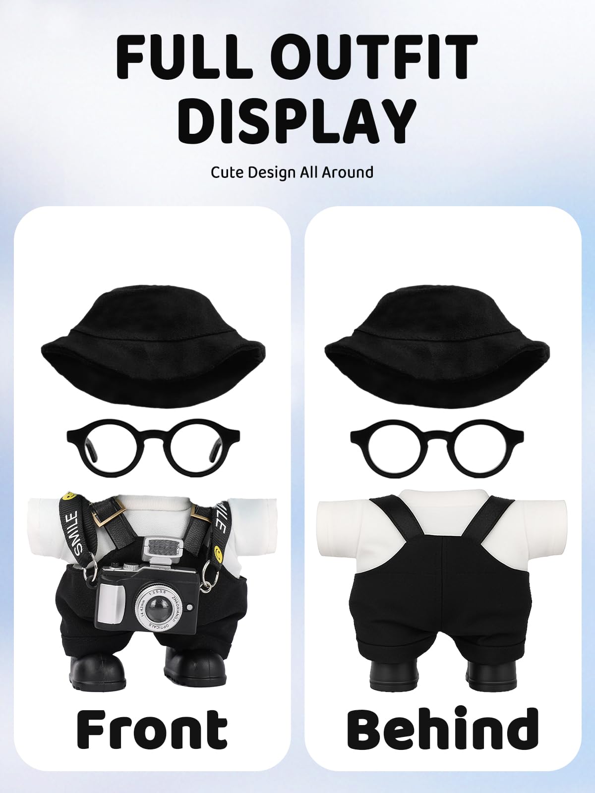 VVQUI Labubu 17cm doll camera for pretend photoshoots during playtime.