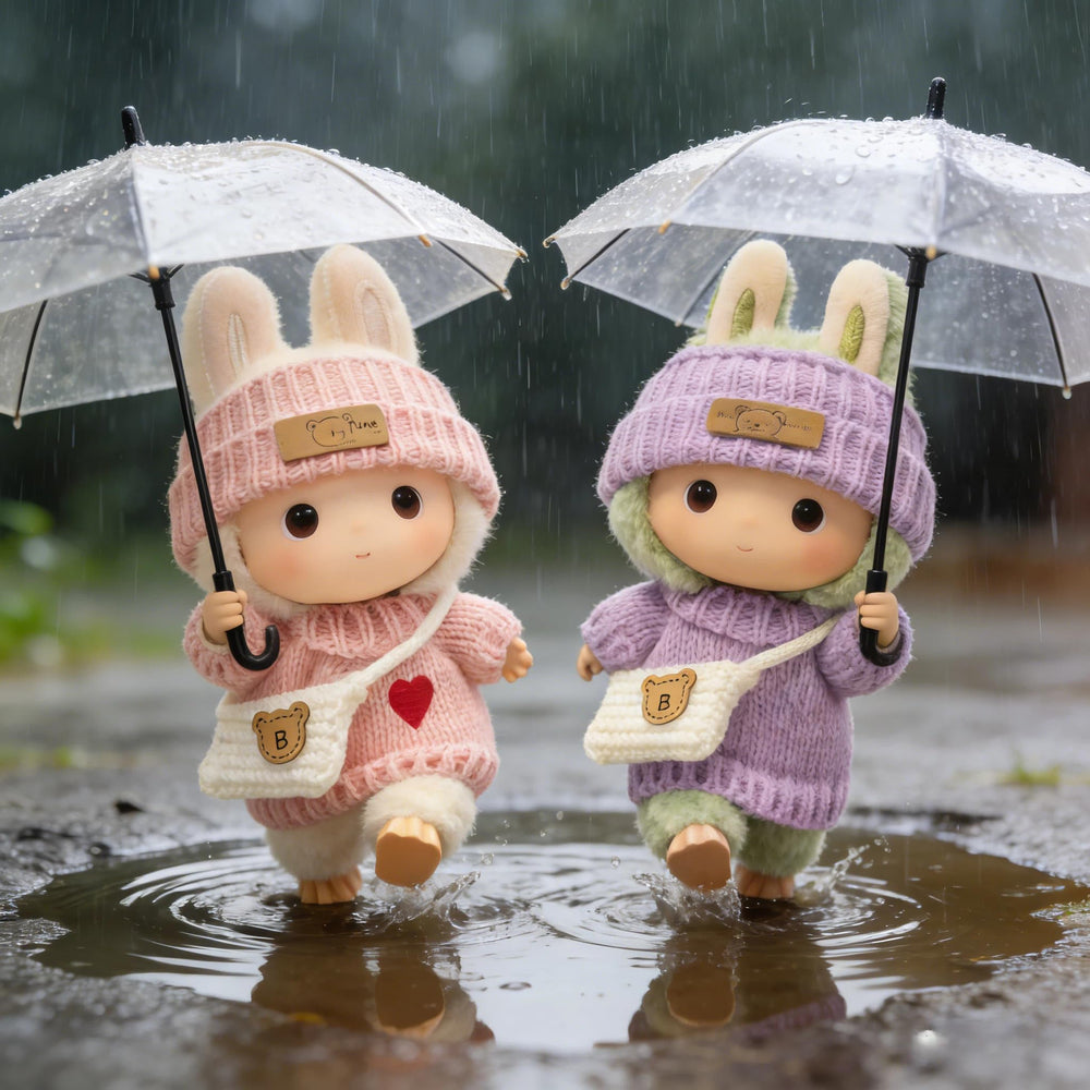 VVQUI Labubu crochet clothes collection for 17cm dolls, versatile outfits for daily wear