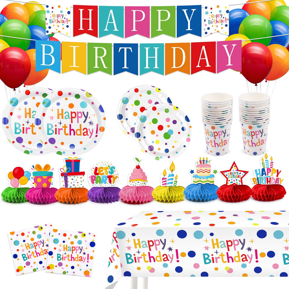 VVSBPL 7-inch plates for kids' celebrations, sturdy and easy cleanup.