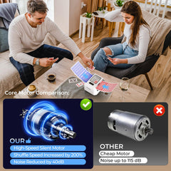 VXXCK shuffler dual motors provide fast, jam-free shuffling