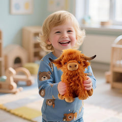 VYRNARA Highland Cow packaging box keeps plush pristine.