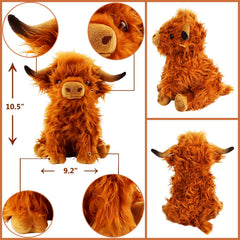 VYRNARA Highland Cow side view showing realistic fur texture.
