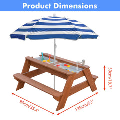 VYOMAMA natural wood finish emphasizes durable outdoor use.