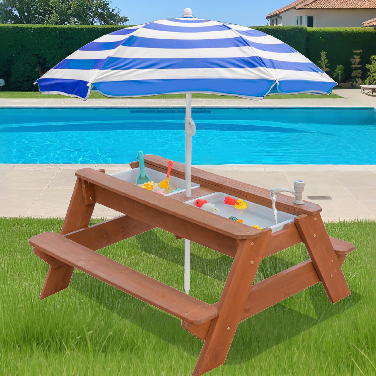 VYOMAMA water tray bin for splash-friendly activities.