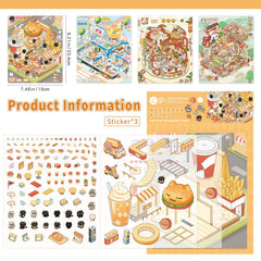VYRANA convenience store 3D sticker ideal for decorating laptops, cases, or journals