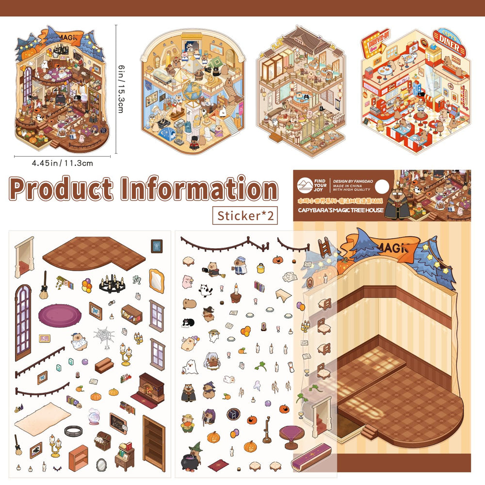 VYRANA magic tree house 3D stickers to personalize devices and spark imagination.