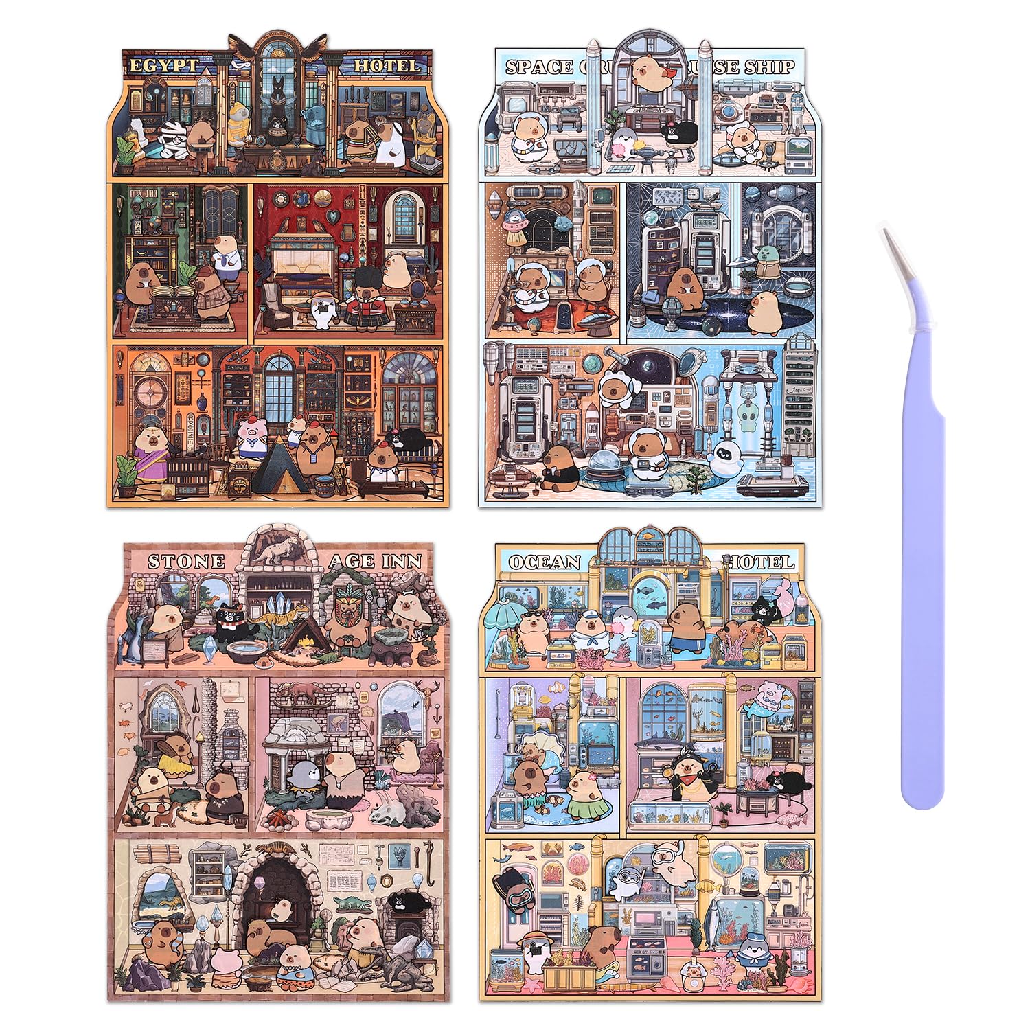 VYRANA Space Cruise 3D stickers for immersive decorating on notebooks and devices.