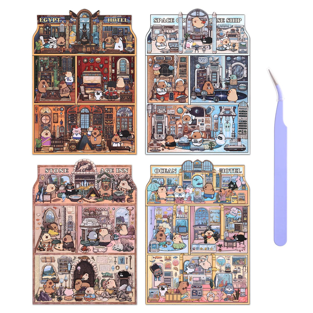 VYRANA Space Cruise 3D stickers for immersive decorating on notebooks and devices.
