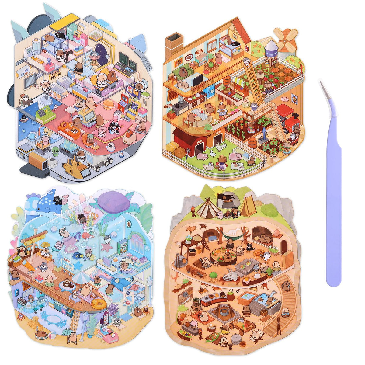 VYRANA girls 3D space stickers for imaginative play and decorative space scenes.