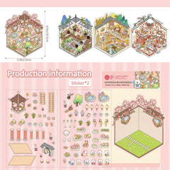 VYRANA Summer Cat stickers scene for bright, imaginative DIY decorations.