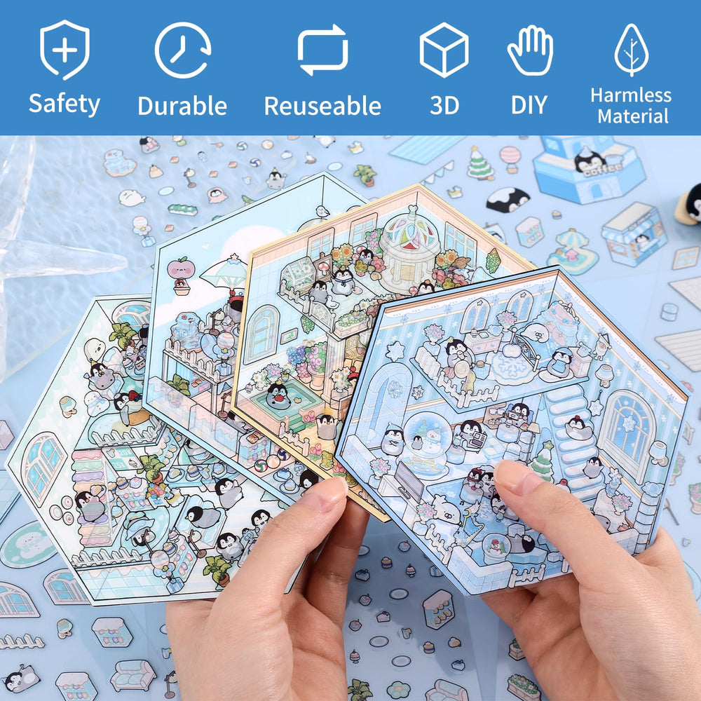 VYRANA sweet world 3D stickers brighten planners and notebooks