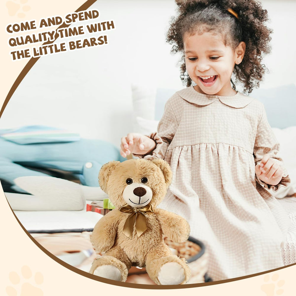 VYUSIT teddy bears bulk 13.5-inch height; perfect bedtime companions.