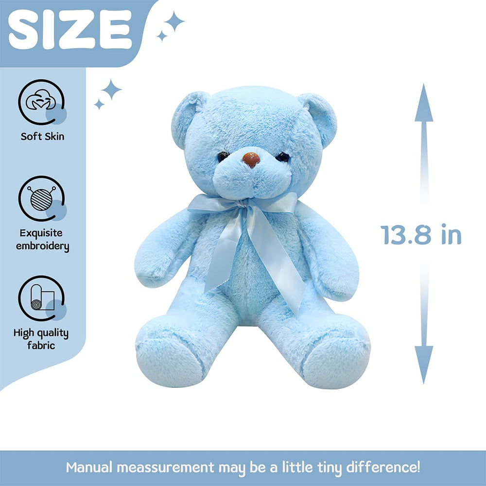 VYUSIT blue teddy bear soft fabric texture ideal for gentle play