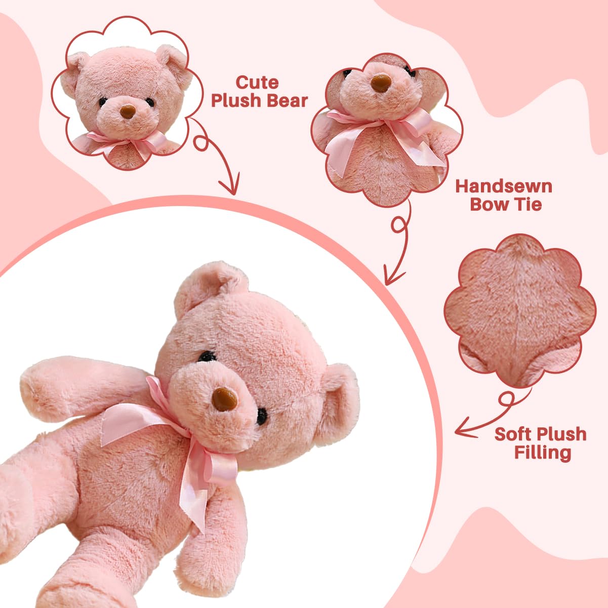 VYUSIT bears feature embedded eyes for durable, safe play.