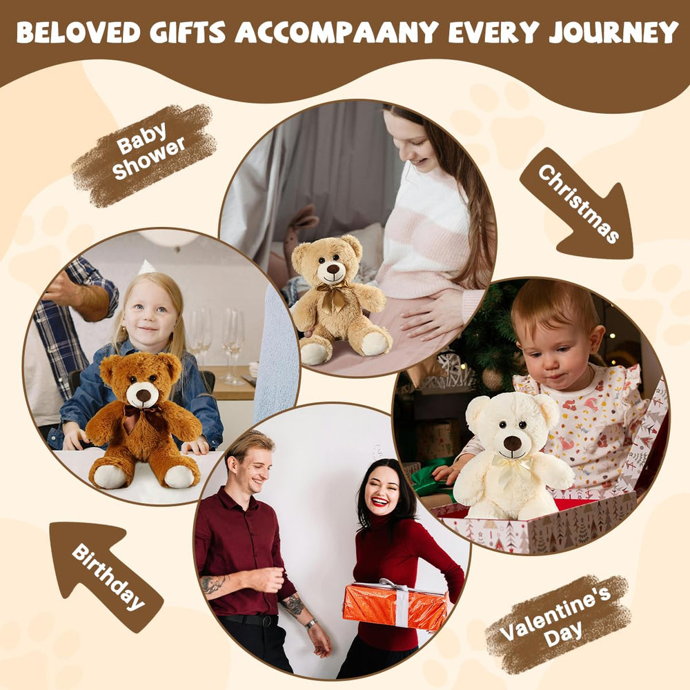 VYUSIT teddy bear display at a birthday party, great gifting option.