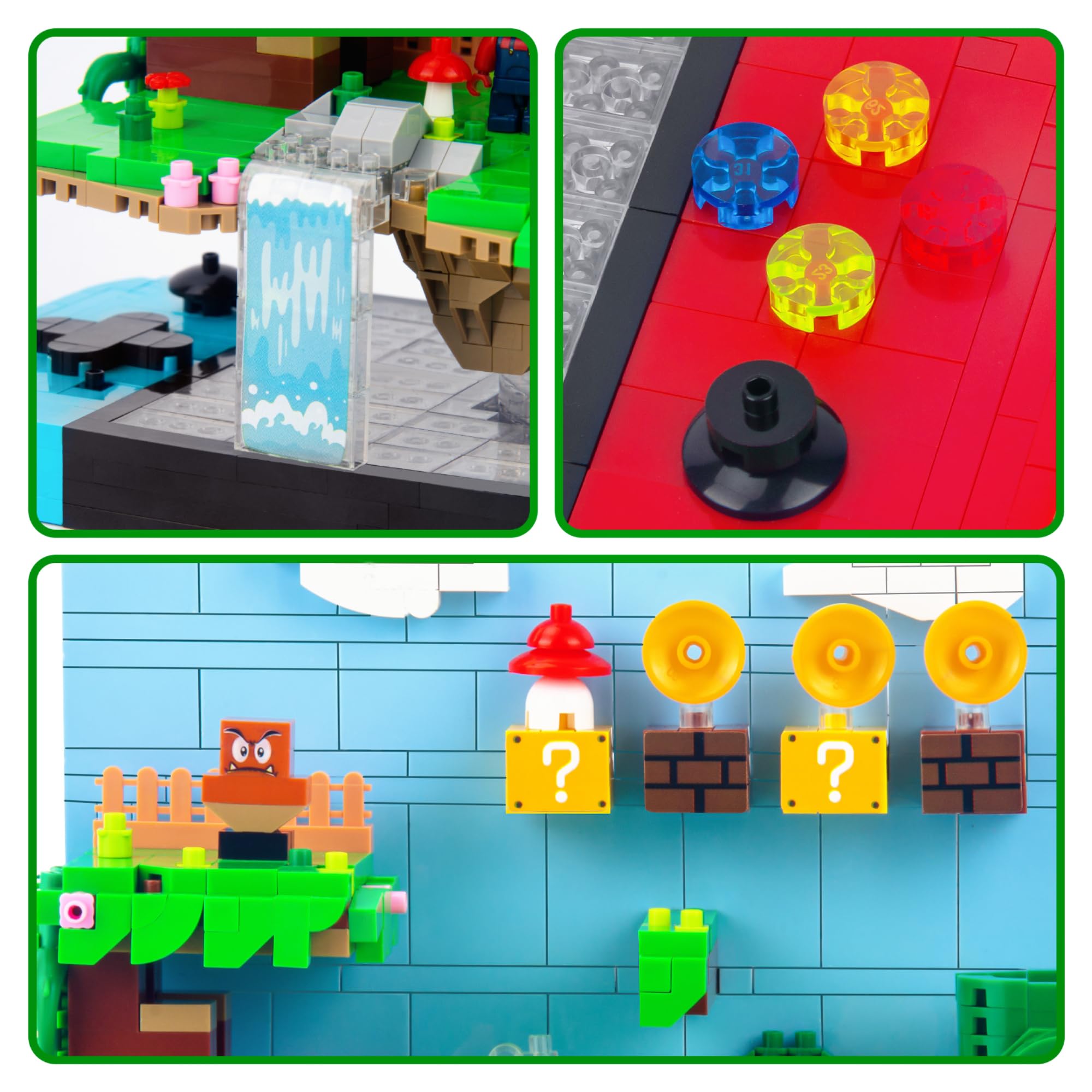 Vziimo 1256 pieces brick build models highlight durable construction