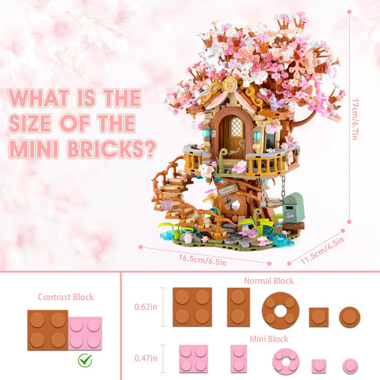 Vziimo Cherry Blossom Treehouse exterior display showing bright colors for stylish home decor