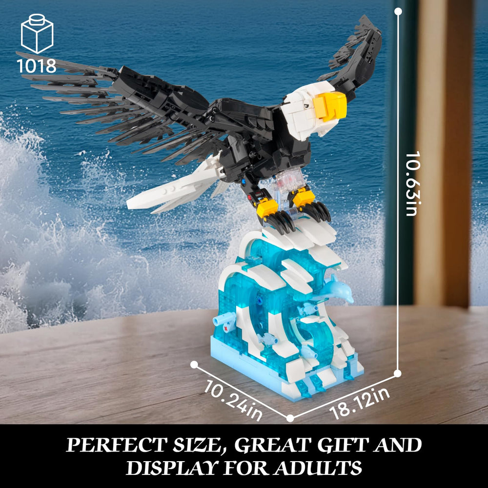 Vziimo Eagle sea-base with dolphins creates an engaging diorama.