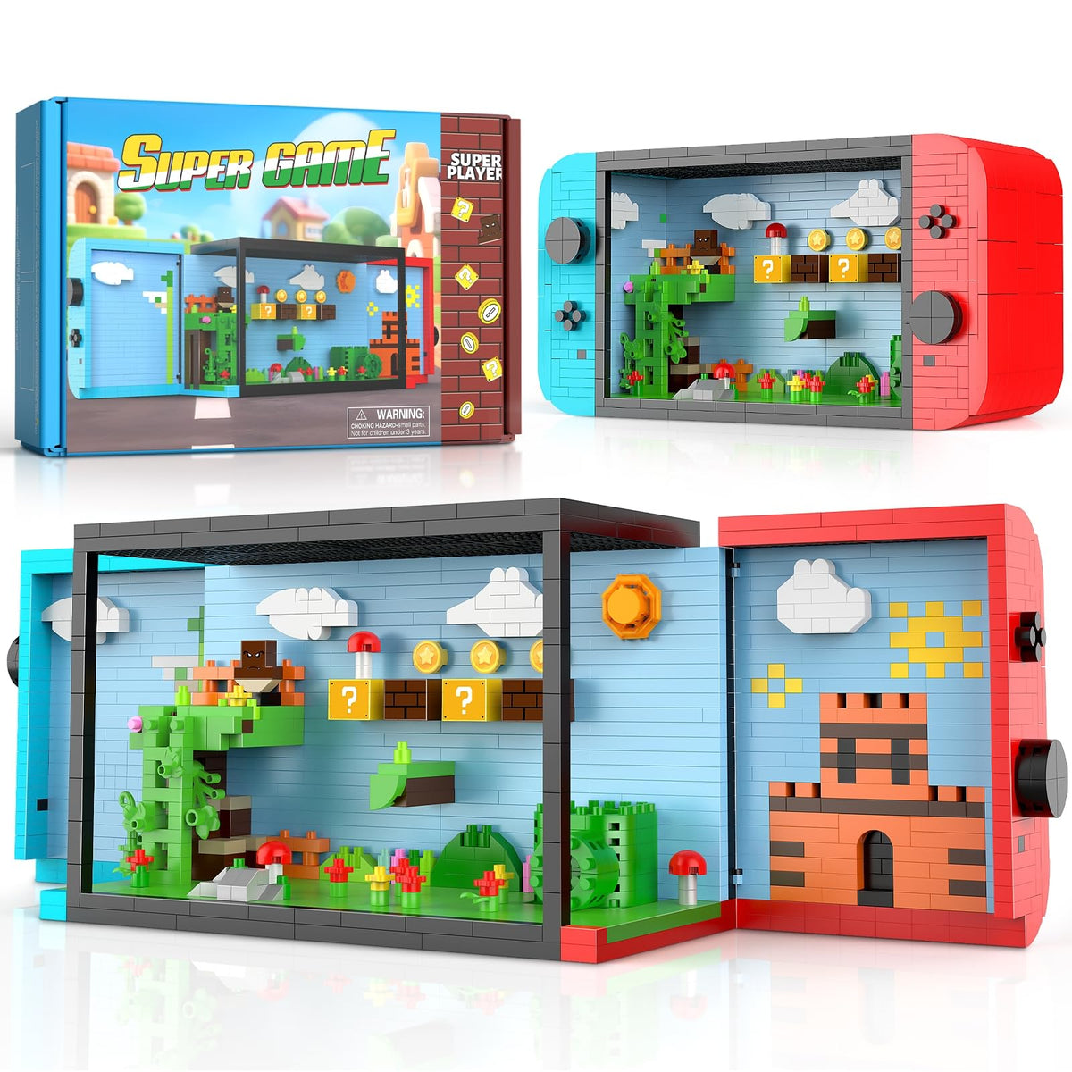 Vziimo Super Player game table scene with movable figures for interactive play