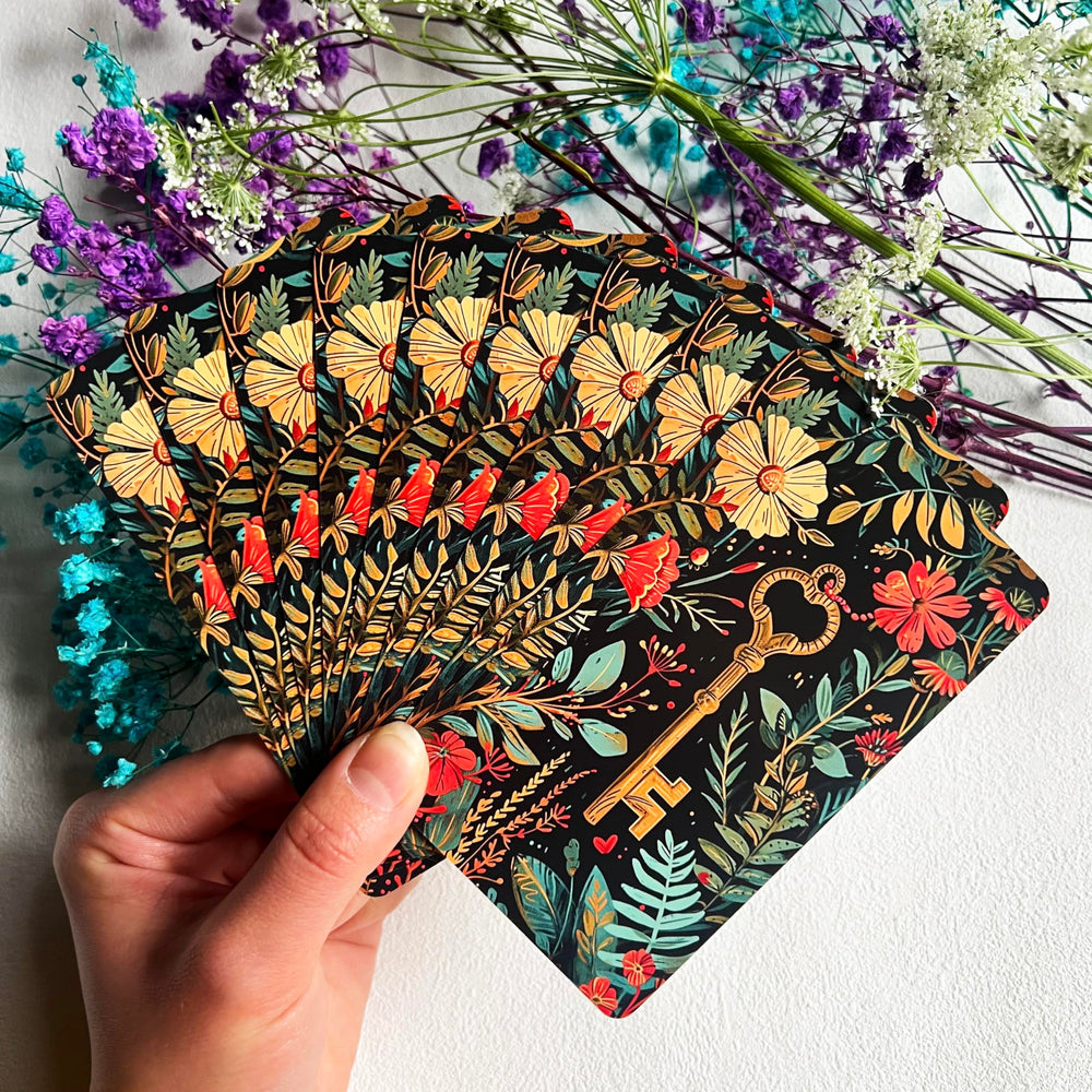 Vzmeiyre Closeup card art showcase vivid imagery for intuitive insights
