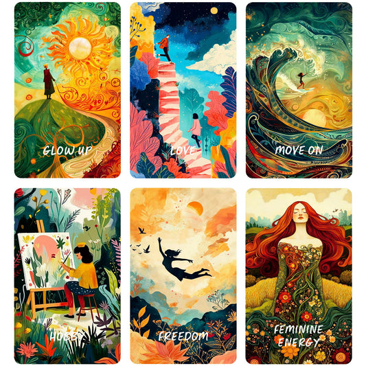 Vzmeiyre Life Happens Oracle Cards collection spread highlights versatile use for self-reflection