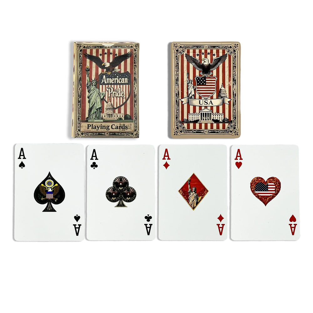 VZONE Patriotic deck front design with iconic American symbols for bold game nights.