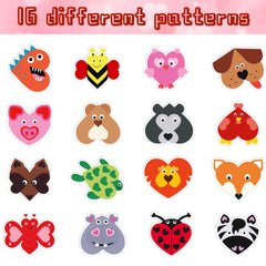 W1cwey chick-design heart sticker on notebook brightening crafts