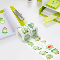 W1cwey frog sticker roll supports kids crafts and school projects with fun designs.