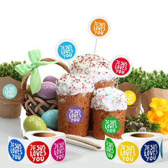 W1cwey Jesus Love You stickers roll classroom-ready ideas for faith-based activities
